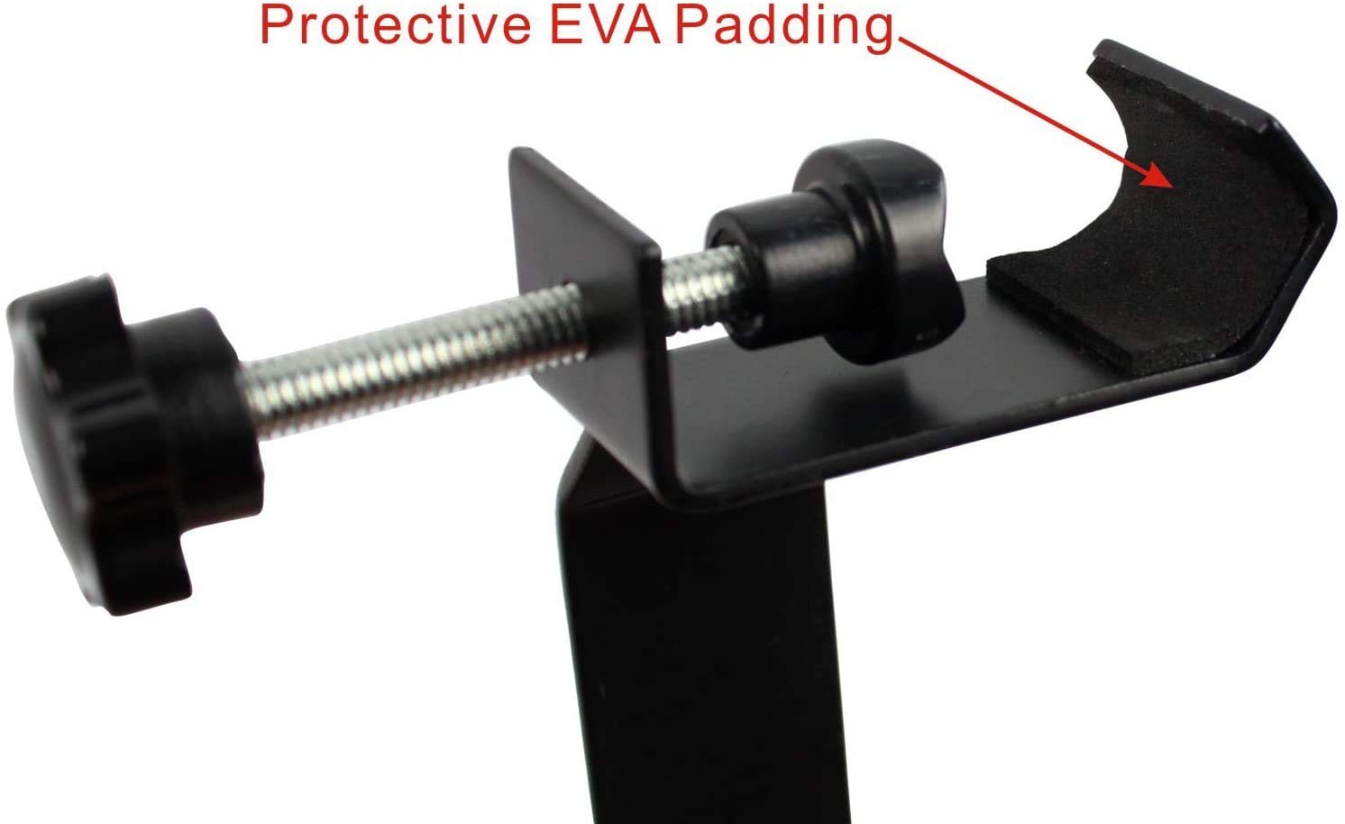 Ytykinoy Black Headphone Headset Tambourine Holder Hanger Clip Stand For Microphone/Musical Stand