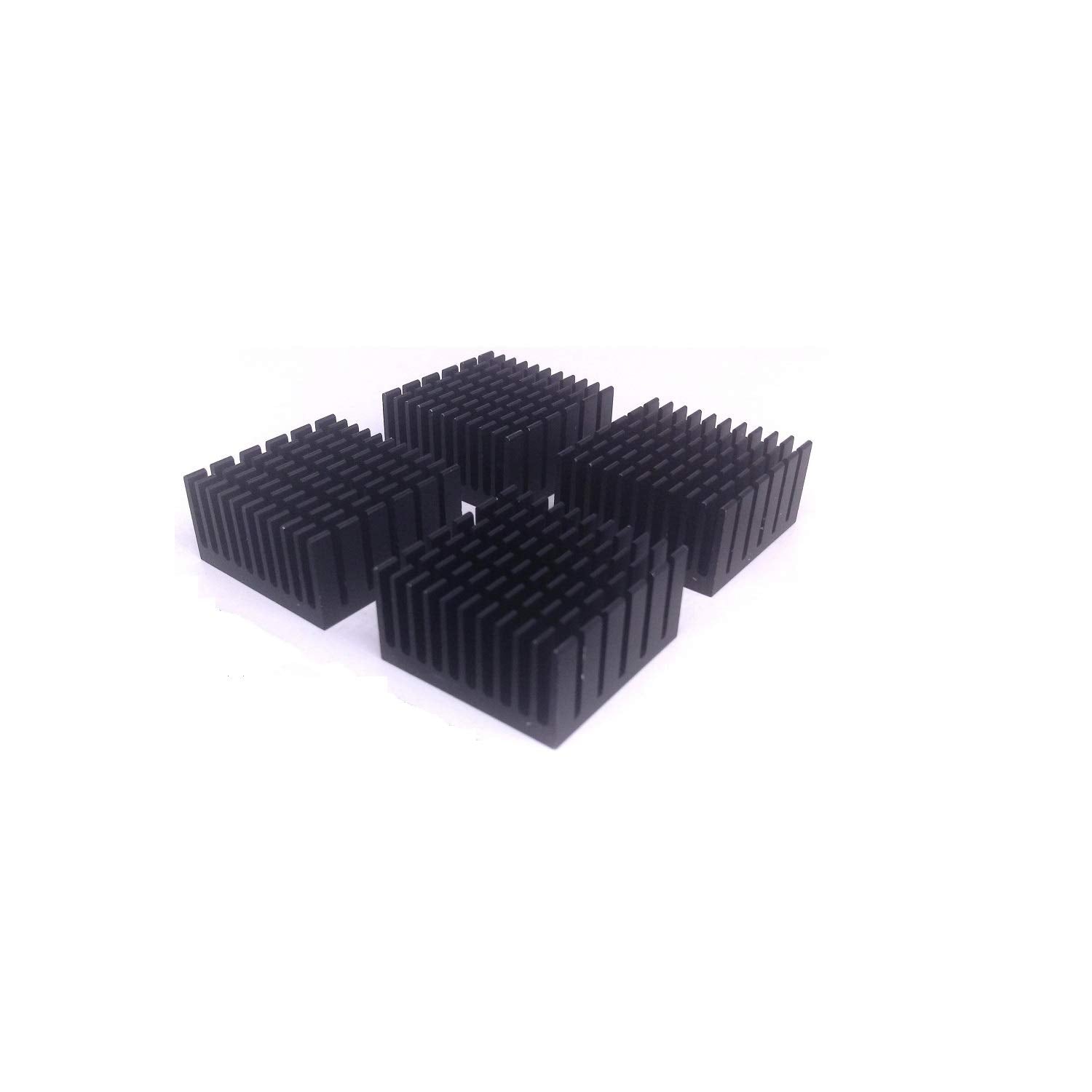 Easycargo 40Mm Heatsink Kit 40Mmx40Mmx20Mm + 3M8810 Thermal Conductive Adhesive Tape, Cooler Aluminium Heat Sink For Cooling 3D Printers Stepper Motor Tec1 12706 Thermoelectric Peltier Cooler 40X40X20