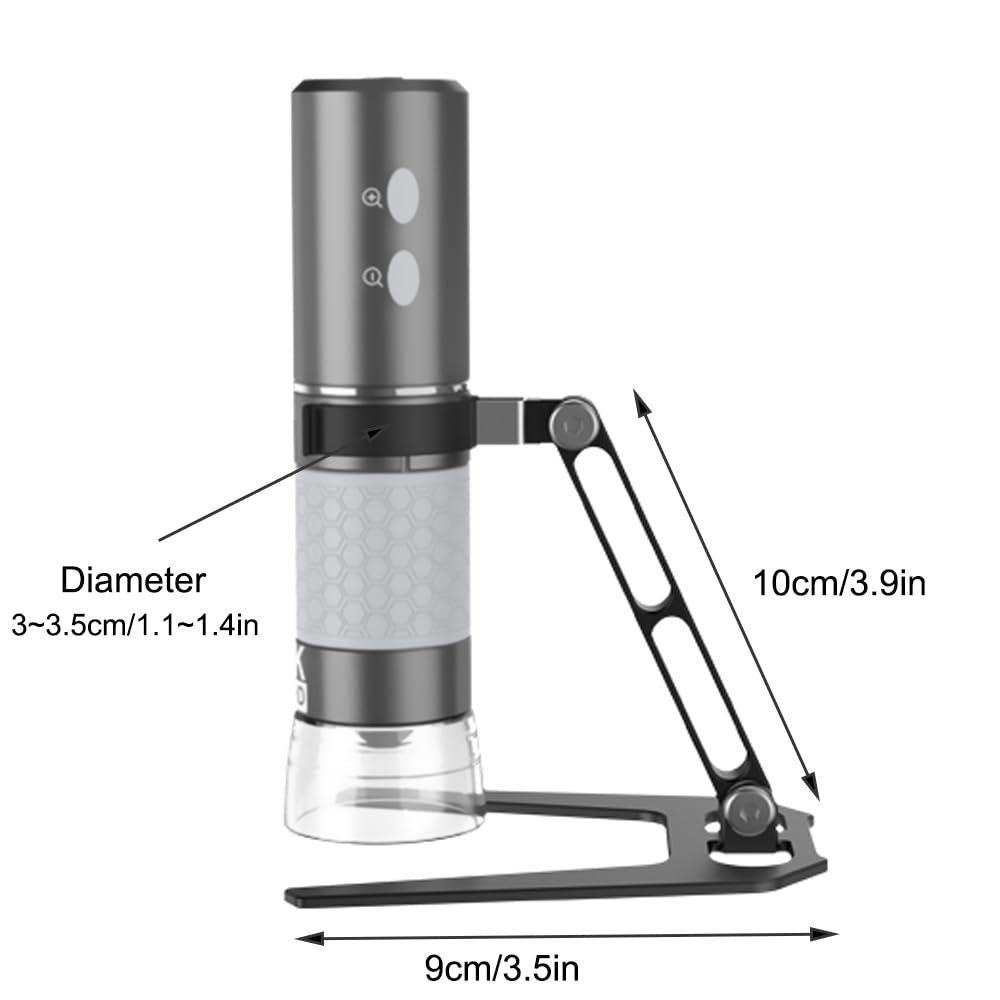 Bysameyee Simplified Metal Bracket For Digital Microscope, Adjustable Aluminum Alloy Stand Mount For Usb Microscope/Wireless Mic