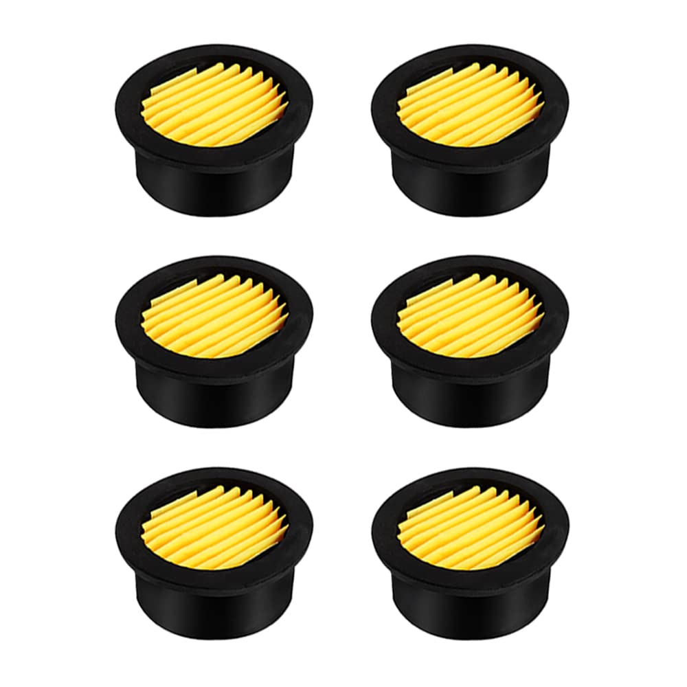 6Pcs Air Compressor Replacement Filter Elements For 1/2'' 1/4'' 3/8''Air Compressor Intake Paper Filter Sound Muffler Accessorie