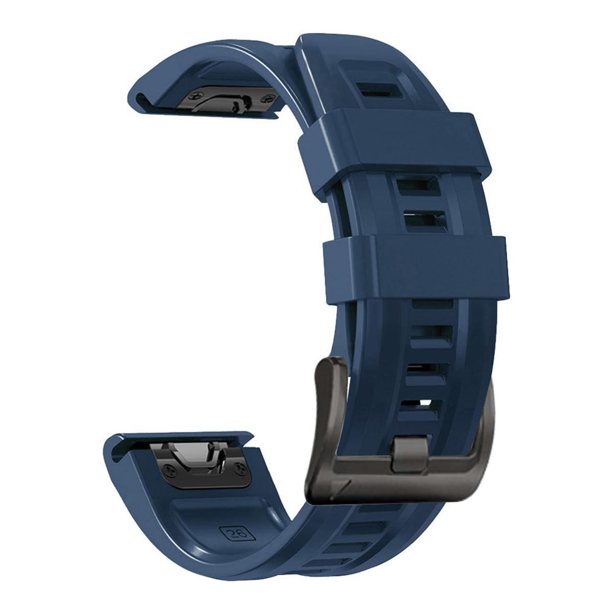 26Mm Watch Band For Garmin Fenix 7X/Fenix 6X/Fenix/5X/Fenix 3/Fenix 3 Hr, Soft Silicone Band Strap Wristband With Quick Fit For 