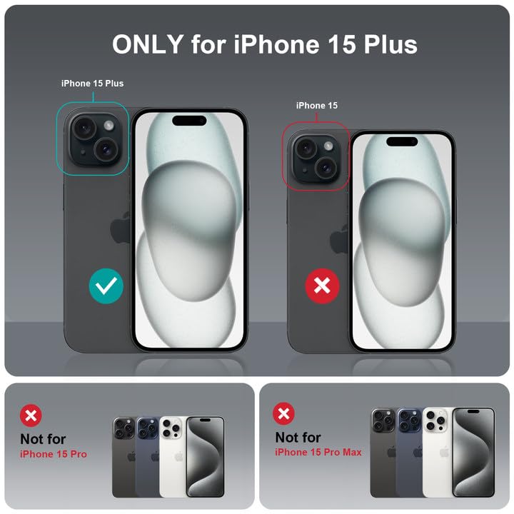 Gyizho Fits Iphone 14 Plus&Iphone 15 Plus Case [Compatible With Magsafe] [10Ft Drop Resistant] Slim Protective Cover, Non Yellow