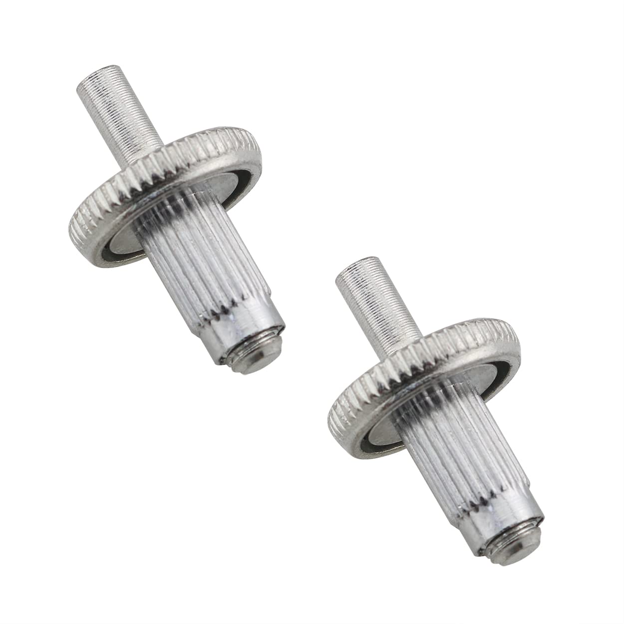 Ruiwaer 2Pcs Bridge Posts Guitar Bridge Studs Bridge Post With Anchors Guitar Roller Saddle Bridge Tune O Matic Bridge, Silver