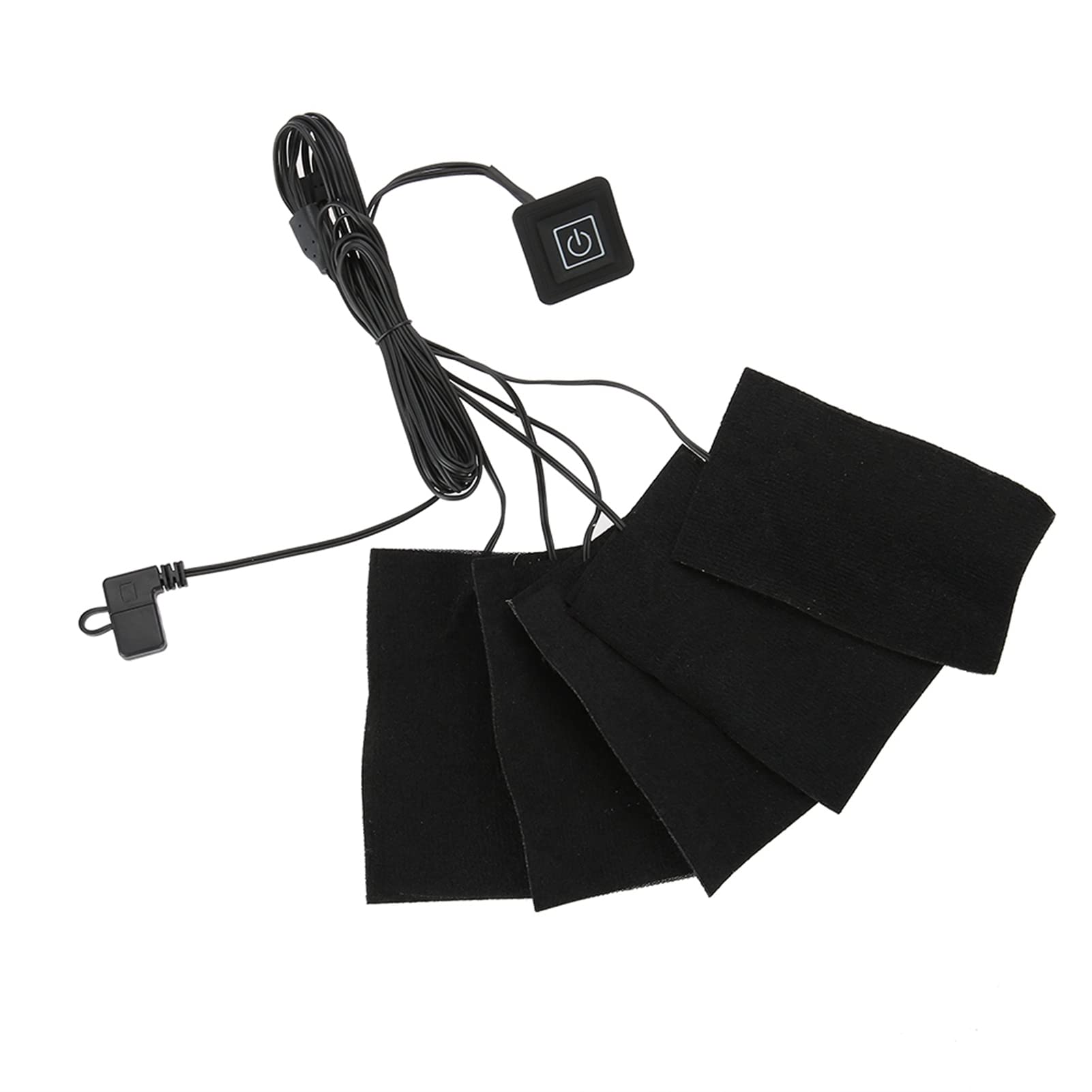 Portable Cloth Heaters, Clothes Heating Pad With 5Pcs Heating, Usb Electric Heated Pad Adjustable Temperature Warmer For Outdoor