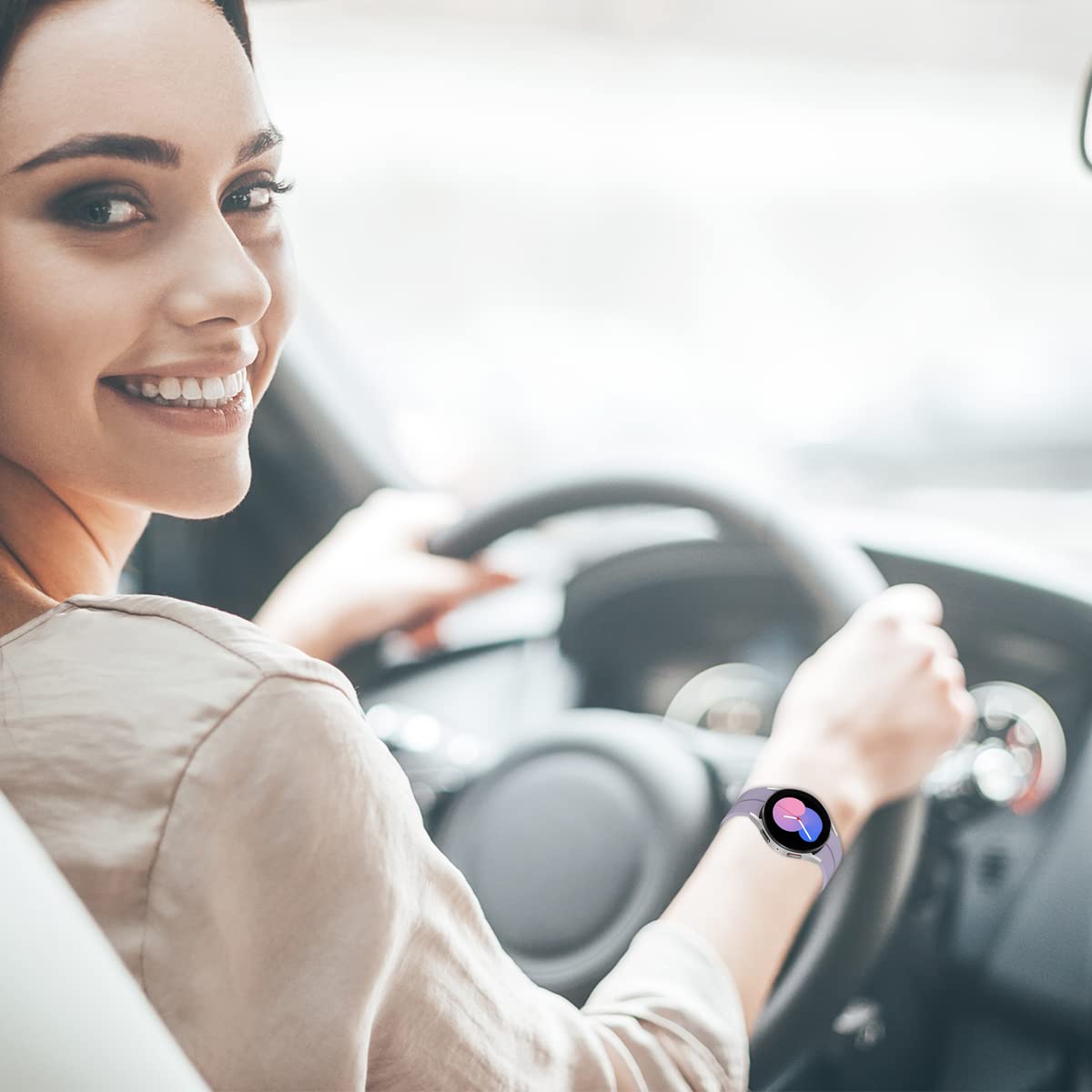 Galaxy Watch 5 Bands 44Mm 40Mm/Galaxy Watch 5 Pro Bands 45Mm, No Gap Silicone Sport Band Compatible With Samsung Galaxy Watch 5