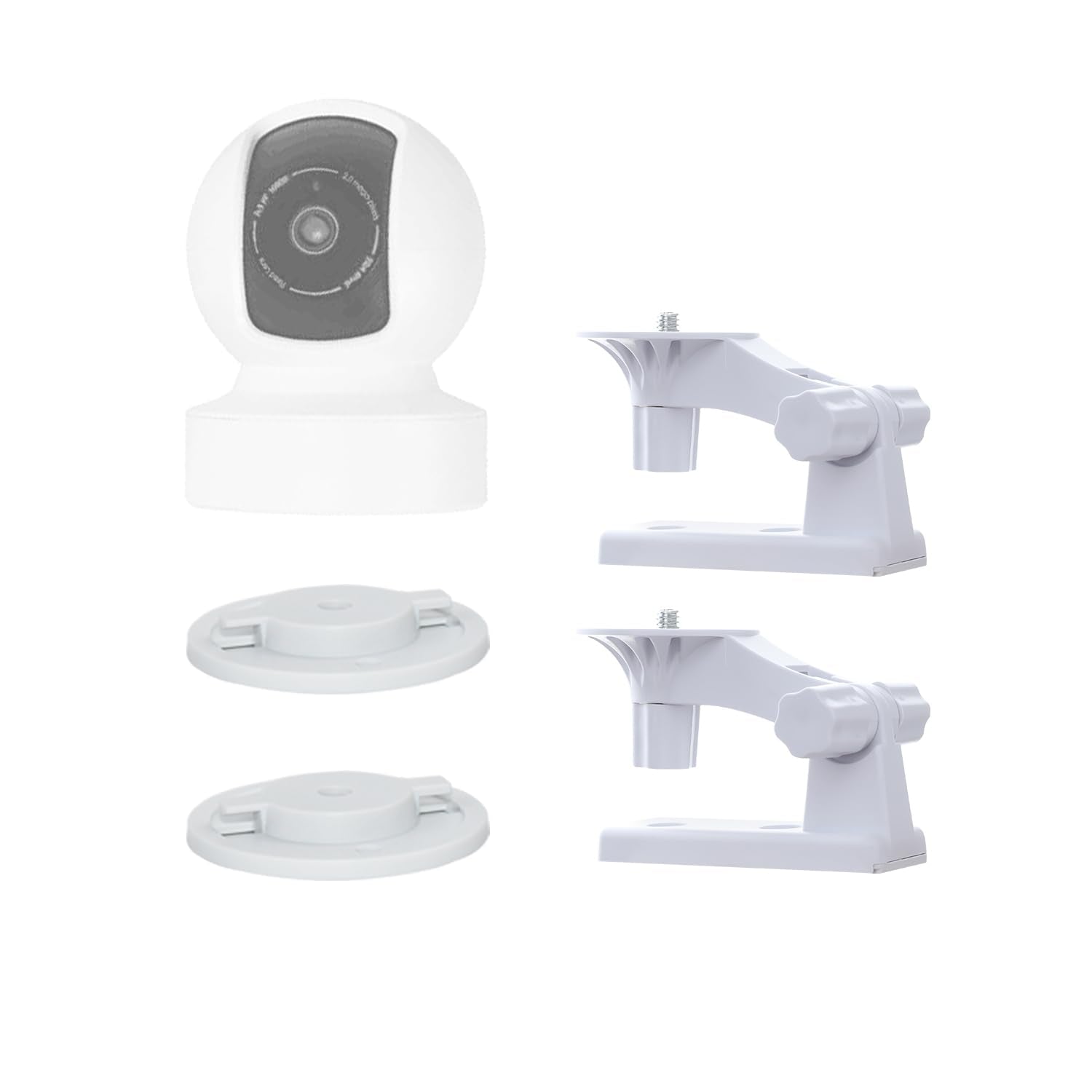 Wall Mount Compatible With Tp Link Tapo C210/ C200 And Kasa Indoor Pan Ec70/ Ec71/ Kc410S, Adjustable Angles Bracket 180 Degree 
