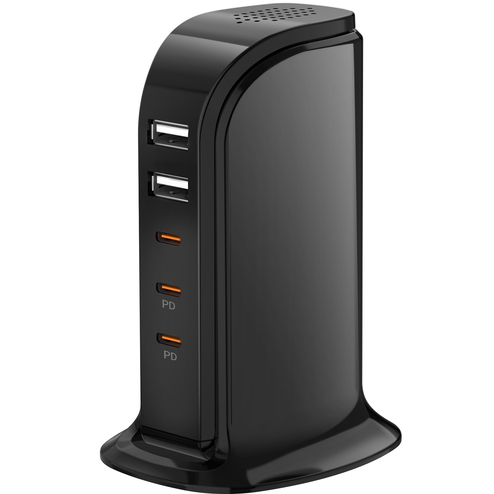 Type C Charger Fast Charging 5 Ports, Upoy Usb C Charging Station 100W Total, Usb C Charger Block With Dual Pd C Charger, Usb To