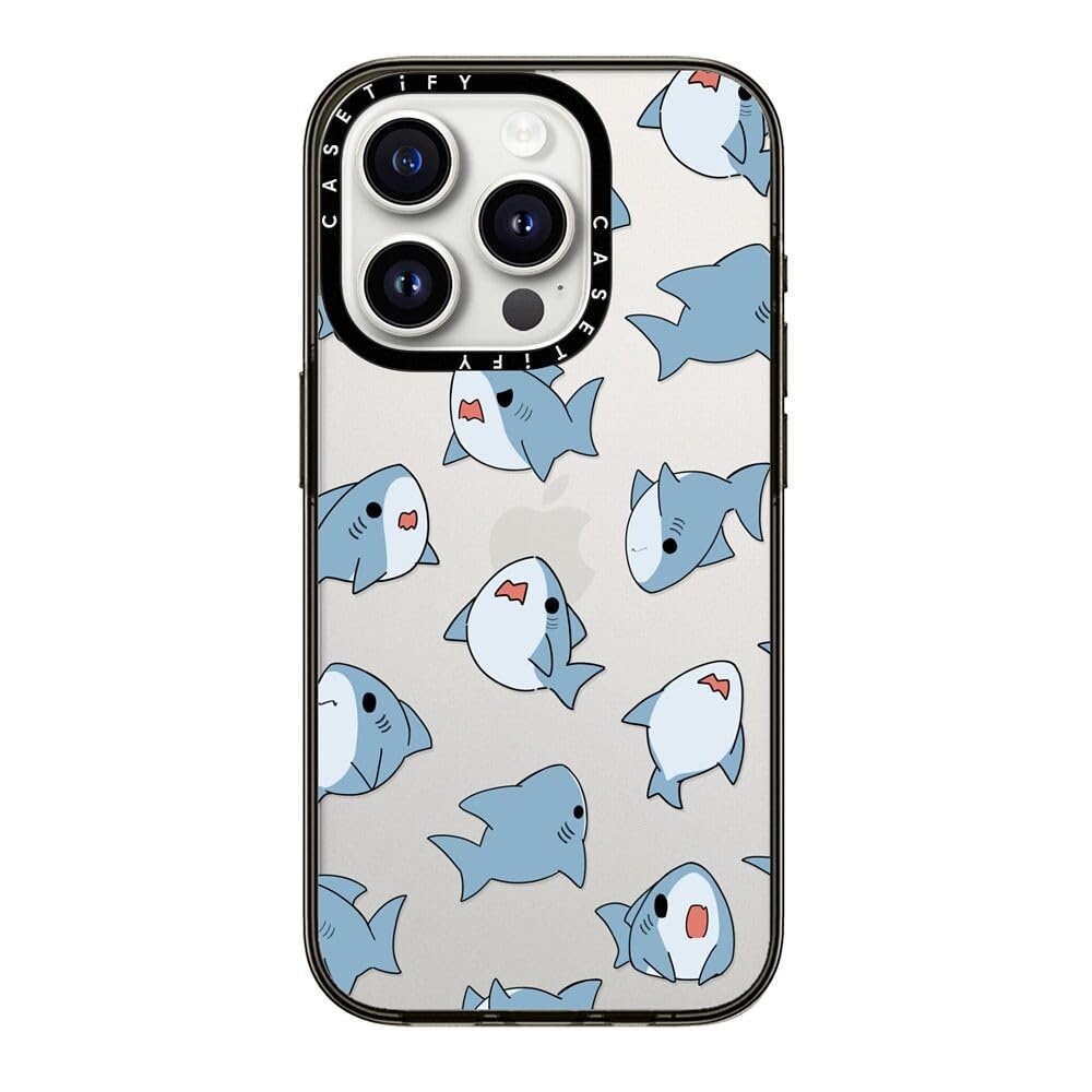 Casetify Compact Iphone 15 Pro Case [2X Military Grade Drop Tested / 4Ft Drop Protection]   Normal Leonarudo Pattern   Clear Bla