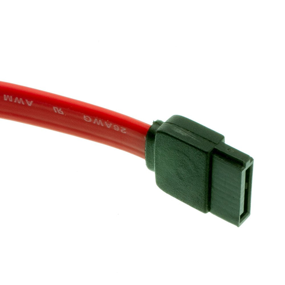 Cablewholesale 1.5 Feet Serial(Ata) Cable, Sata Internal Female Plug Connector (Female/Female), 26 Awg, Red, Sata Cable Female T