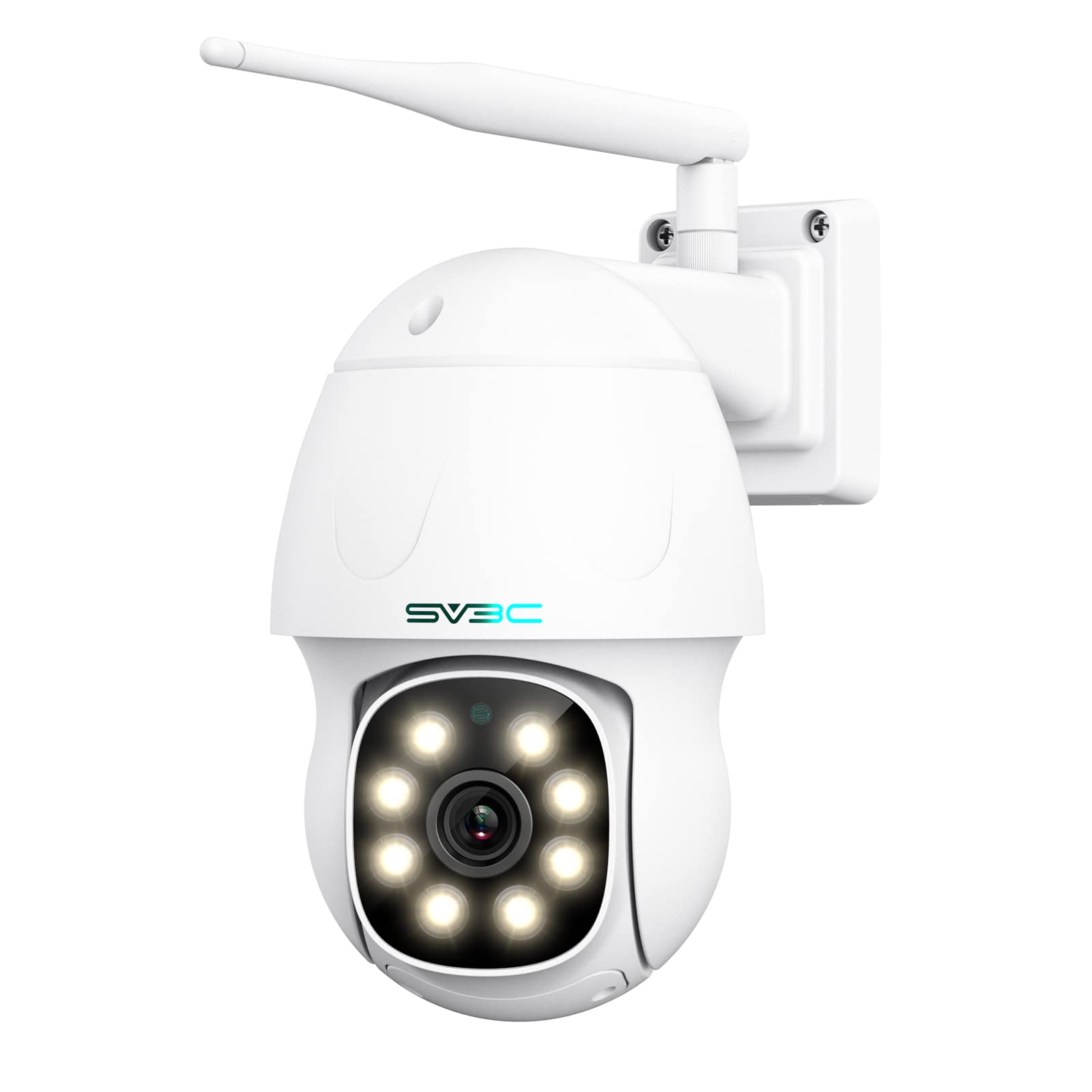 SV3C 5MP PTZ IP Camera Outdoor, Pan Tilt Security Cameras with Dual Band 2.4G 5G WiFi, Auto Tracking, Floodlight Color Night Vis