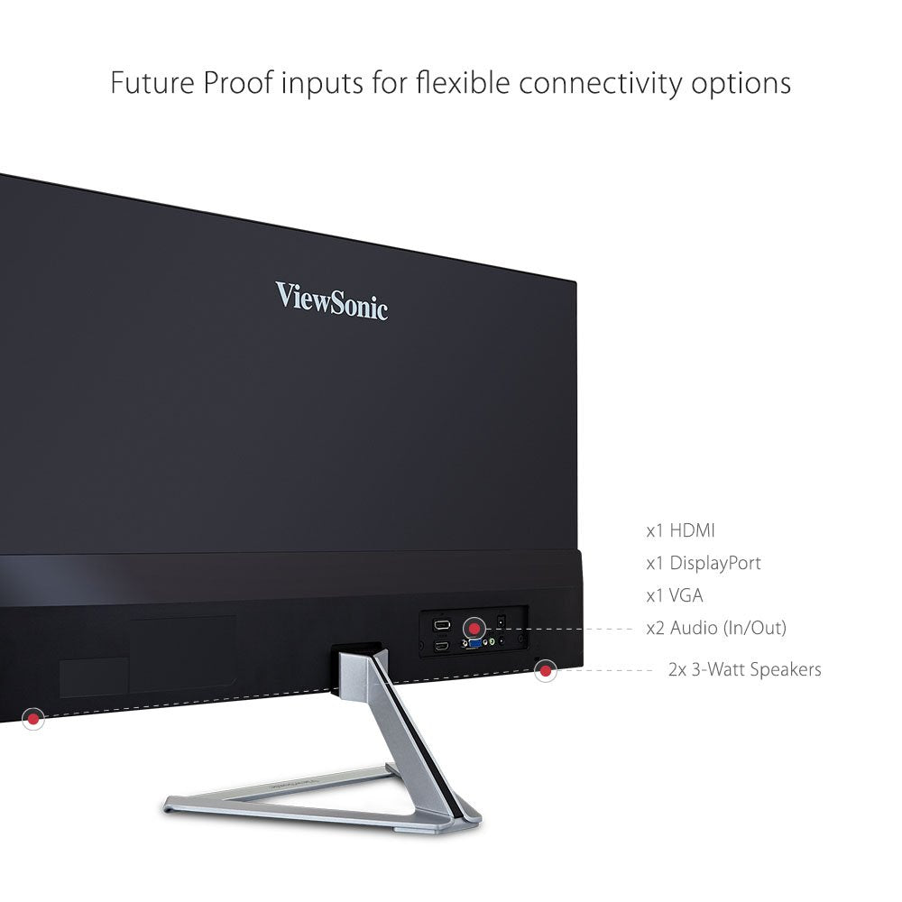 Viewsonic Vx2276 Smhd 22 Inch 1080P Widescreen Ips Monitor With Ultra Thin Bezels, Hdmi And Displayport