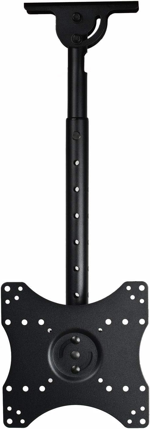 VideoSecu TV Monitor Ceiling Mount Tilt Swivel LCD UHD Fits Most 32- 40 LCD LED Flat Panel Display Max VESA 200x200 mm Max Loadi