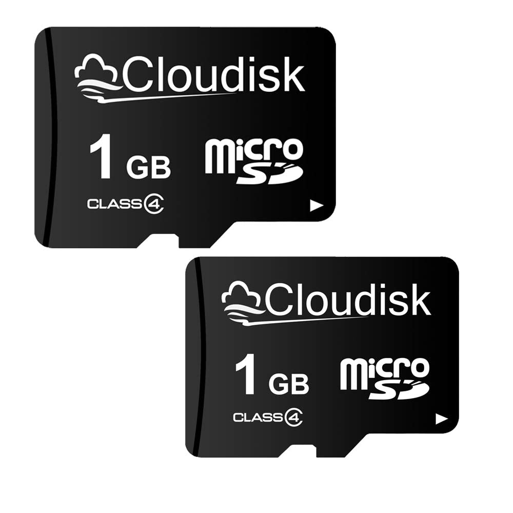 Cloudisk Pack Of 2 Micro Sd Card 1Gb Flash Memory Card C4 With Sd Adapter (1 Gb)