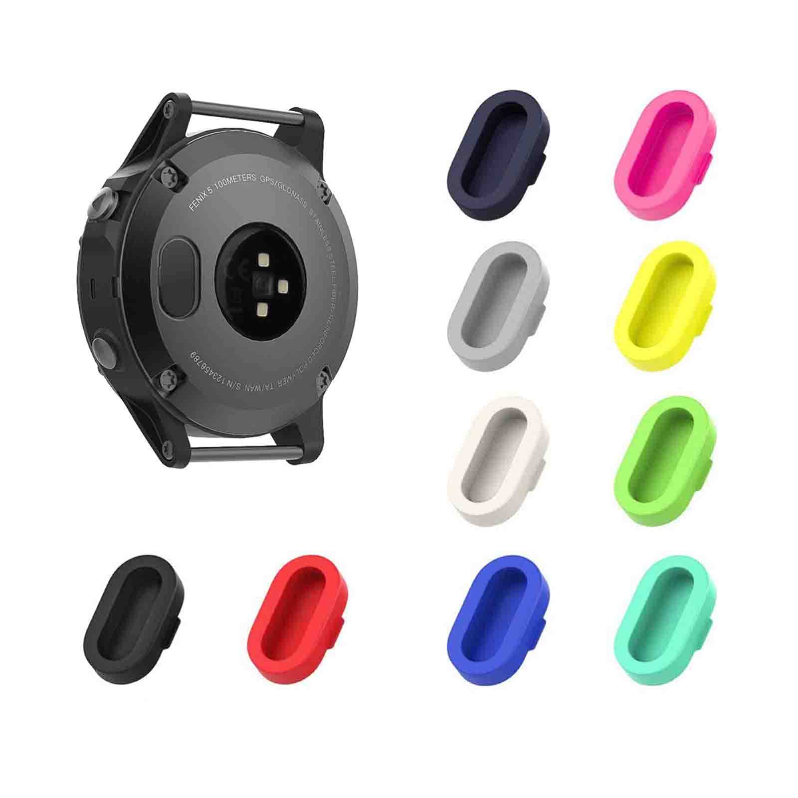 KELIFANG Dust Plug 10 Pack Garmin Fenix 7/7S/7X Solar/5/5S/5X/6/6S/6X/6Pro/6SPro/6XPro, Silicone Anti Dust Cap Charger Port Prot