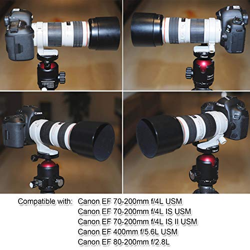 Ishoot Improved Metal Lens Collar Tripod Mount Ring, For Canon Ef 70 200Mm F/4L (Is/Is Ii) Usm, Canon Ef 400Mm F/5.6 L Usm, Cano