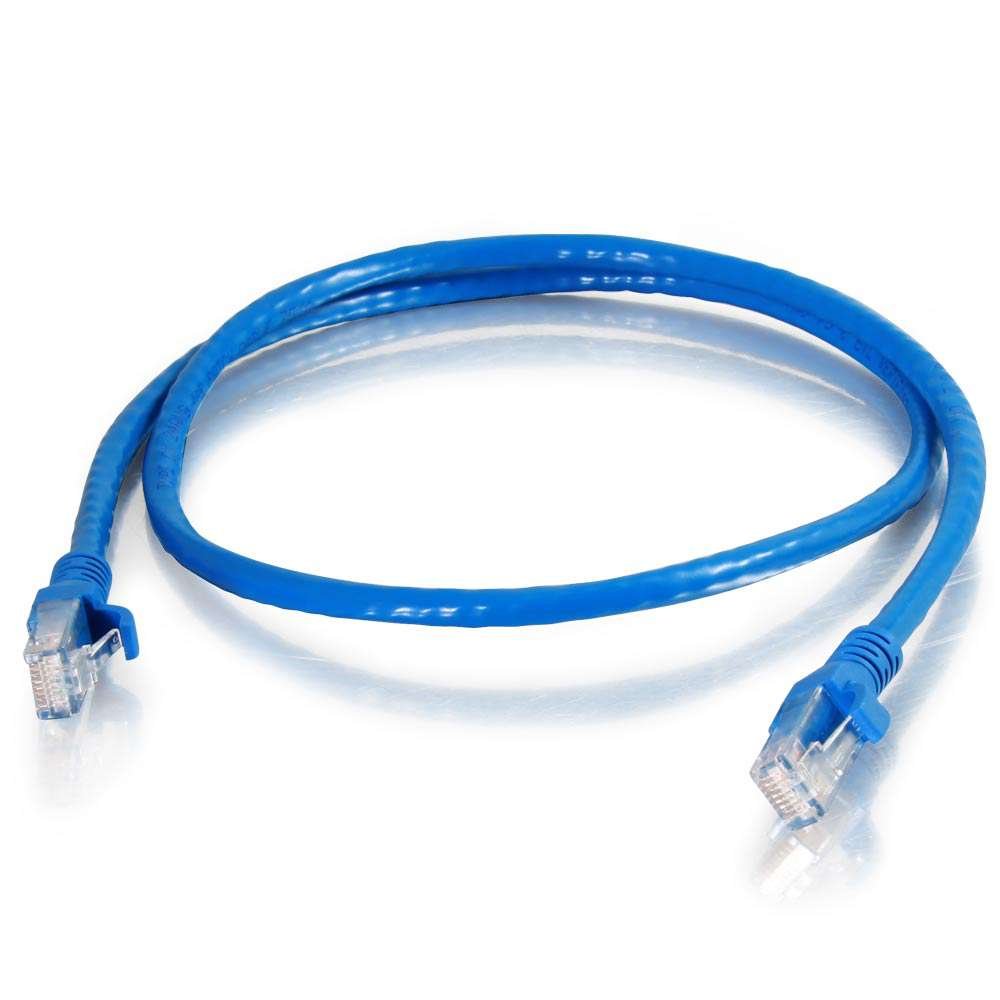 C2G 10312 Cat6 Cable   Snagless Unshielded Ethernet Network Patch Cable, Taa Compliant, Blue (1 Foot, 0.30 Meters)