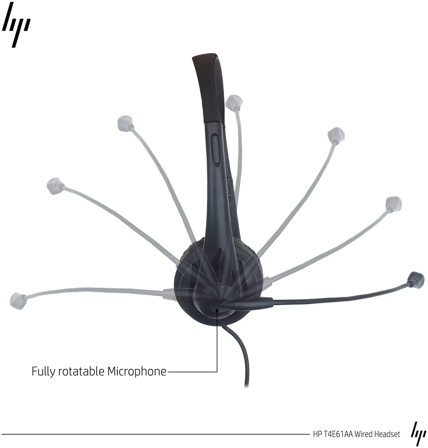 HP 3.5mm Stereo Wired Business Headset, Customer Service Headset with Microphone for Laptop/Desktop/PC/MAC