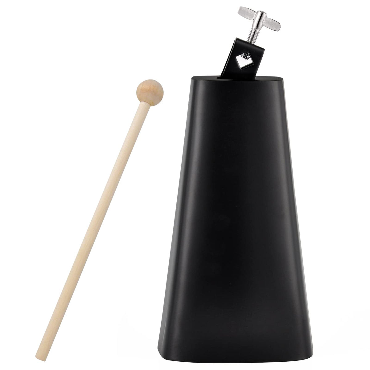 Eastrock 9 inch Metal Steel Cow Bells Noise Makers Hand Percussion Cowbell with Stick for Drum Set