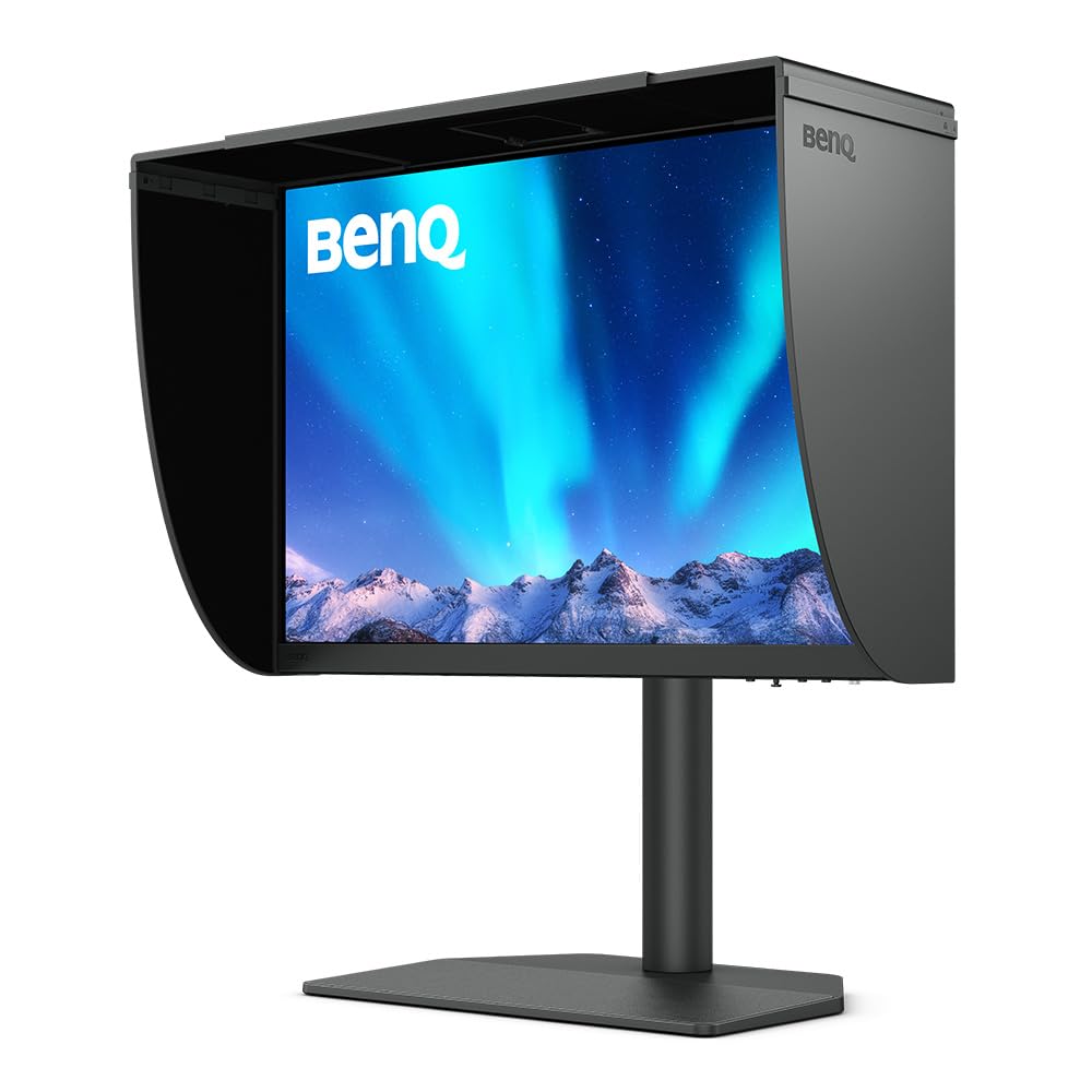 Benq Sw242Q 24 Inch 2K 90W Usb C 16:10 Photographer Macbook/Windows Compatible Monitor, 99% Adobe Rgb, 100% Srgb, Hardware Calib