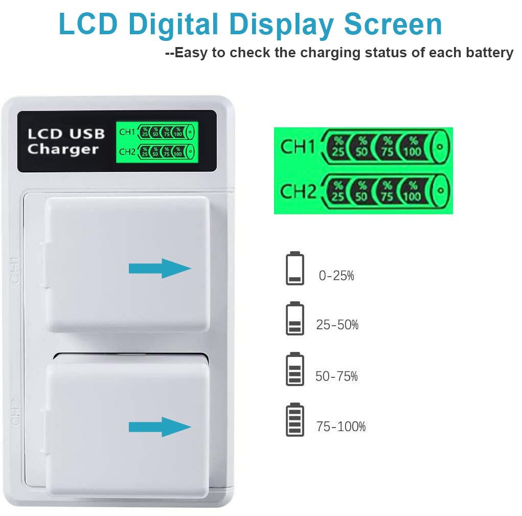 2 Pack Rechargeable Battery And Dual Battery Charge Station Fit For Arlo Pro/Arlo Pro 2 Camera [7.2V/2440Mah]