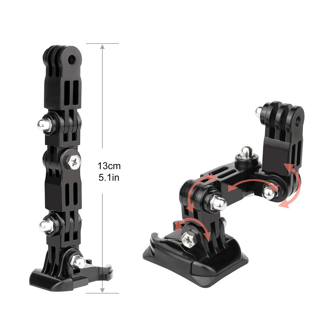 Soonsun Motorcycle Helmet Chin Mount Kits For Gopro Hero 13 12 11 10 9 8 7 6 5 4 Hero Session, Akaso, Sjcam, Osmo Action Camera