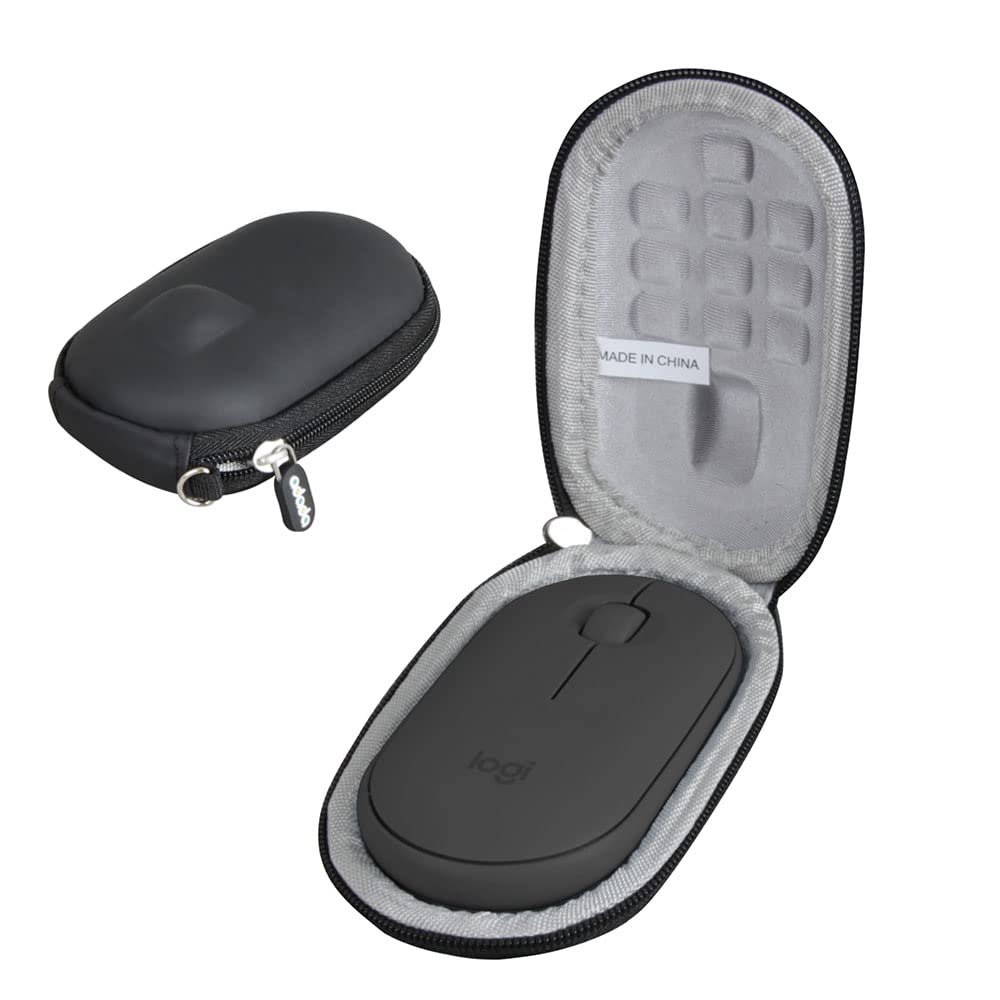 Adada Hard Travel Case For Logitech Pebble M350 Wireless Mouse (Black)