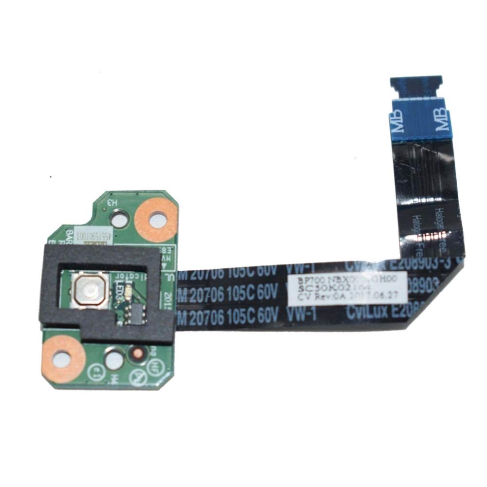 Zahara Power Switch Button Board Replacement For Lenovo Thinkpad P70 20Er 20Es, P71 20Hk 20Hl Bp700 Ns A443 Sc50K02164 5C50W8701