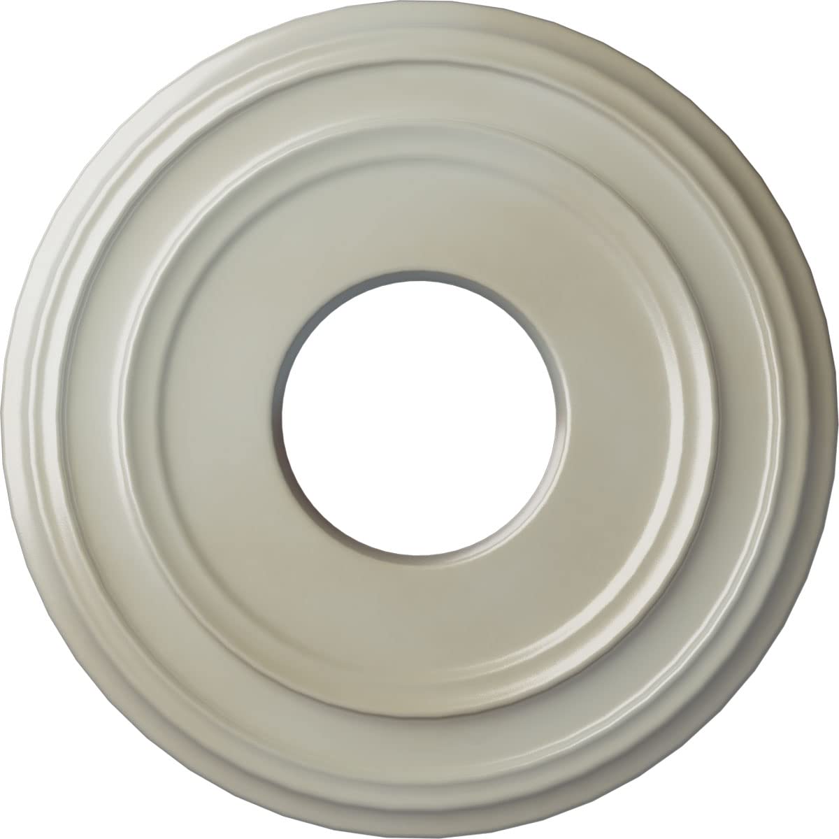 Ekena Millwork CM12CLFBS 12-3/8 x 4 x 1-1/8 Classic Ceiling Medallion, Flash Blue