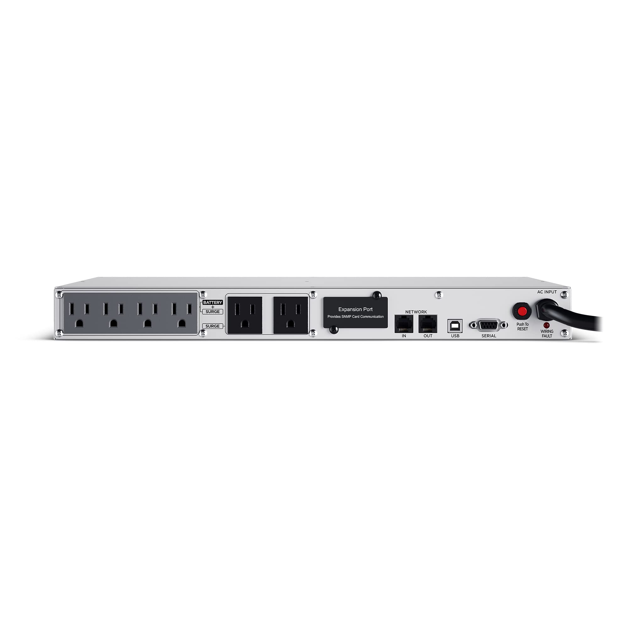 Cyberpower Or1500Lcdrm1U Smart App Lcd Ups System, 1500Va/900W, 6 Outlets, Avr, 1U Rackmount