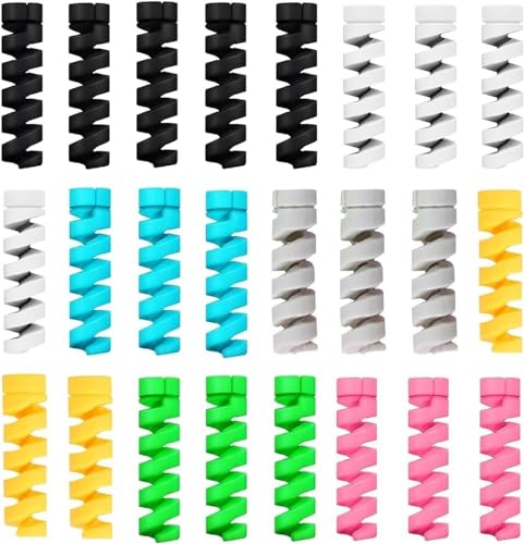 Skycell Charger Data Cable Protector Spiral Silicone Charging Usb Wire Protector Compatible For Apple Mobile & Iphone Charger (2