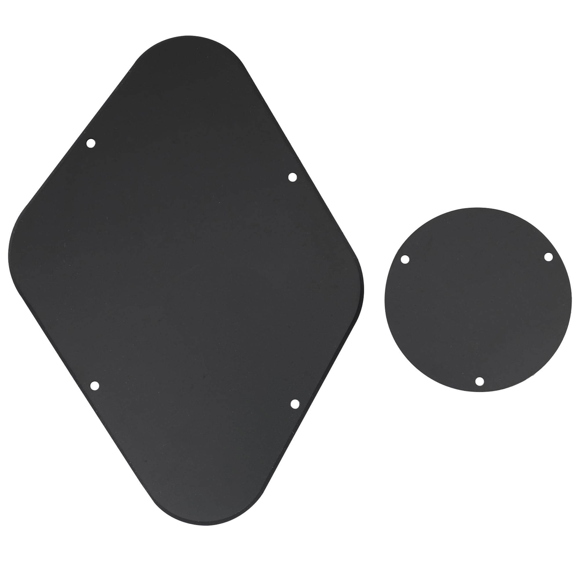 Musiclily Lp Backplate And Switch Cover Set Compatible With Usa Les Paul, 1Ply Matte Black
