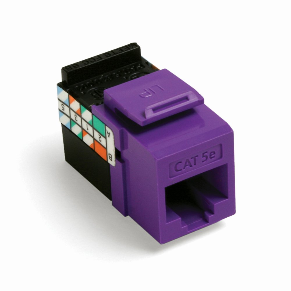 Leviton 5G108 RP5 GIGAMAX CAT 5E UTP Jack, Purple