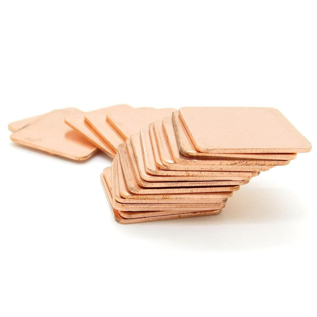 Copper Pad Shim Thermal Kit, Ic Chipset Gpu Cpu Thermal Heatsink Copper Pad Shim 20 X 20 X 1.2Mm, Pack Of 20