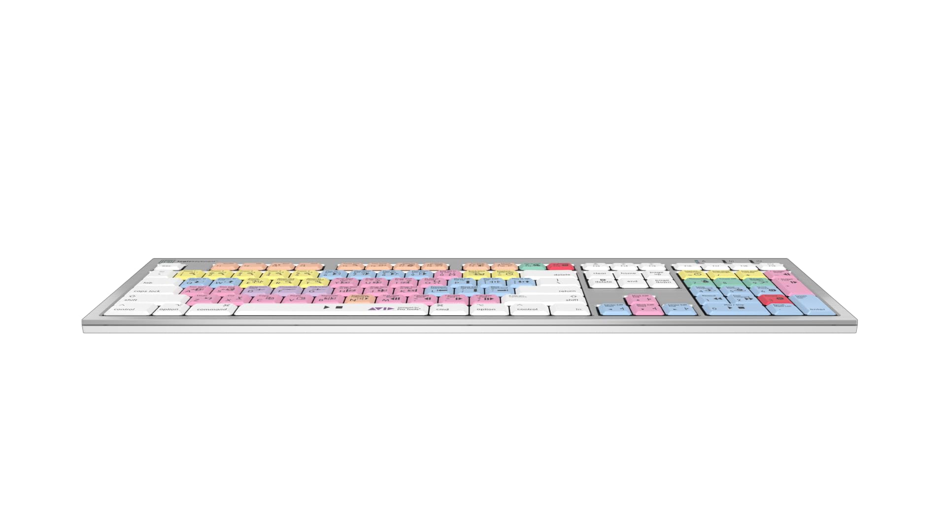 Logickeyboard Slimline Designed For Composing In Avid Pro Tools On Mac  P/N Lkbu-Pt-Cwmu-Us