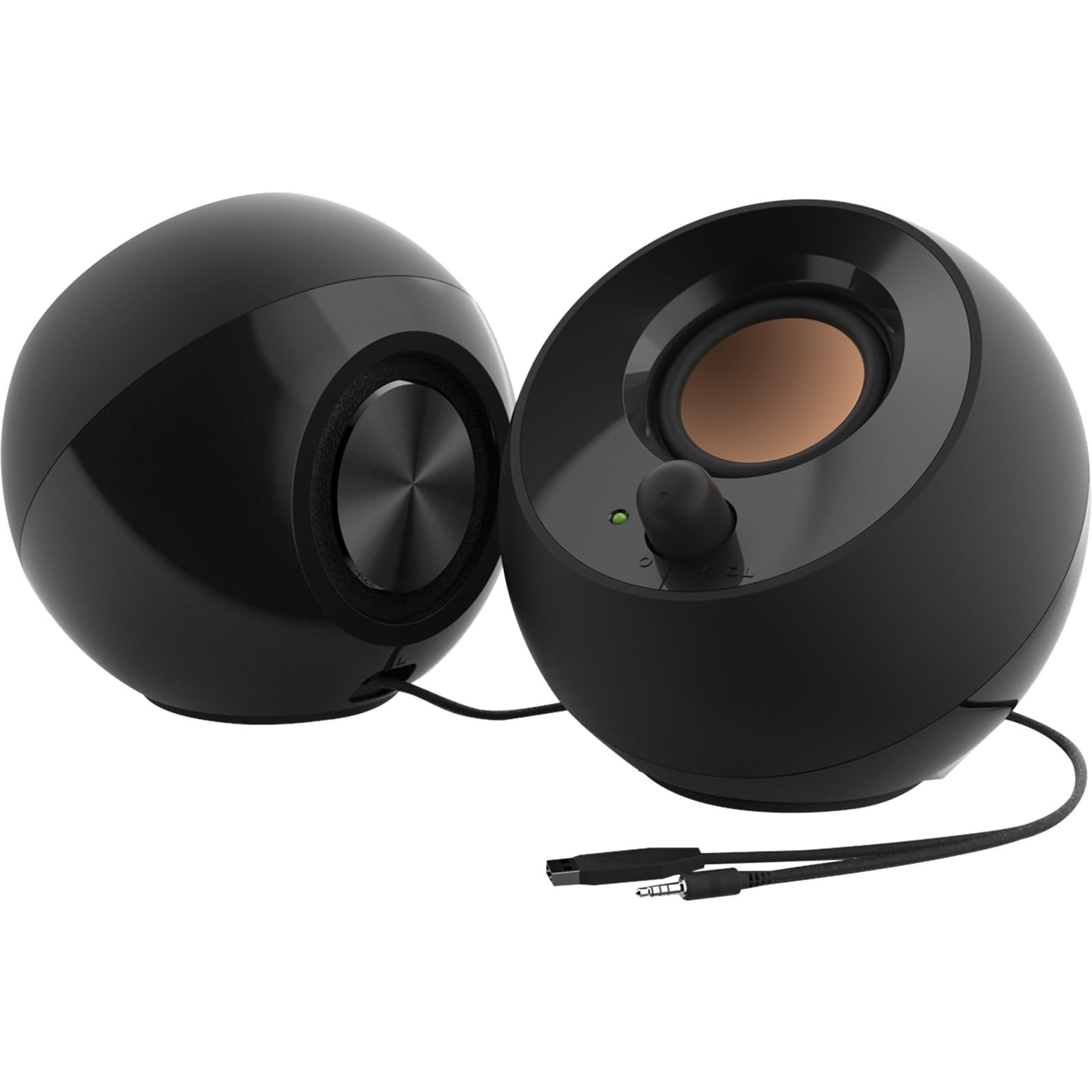 Creative Pebble 2.0 Usb Powered Desktop Speakers With Far Field Drivers And Passive Radiators For Pcs And Laptops (Black)