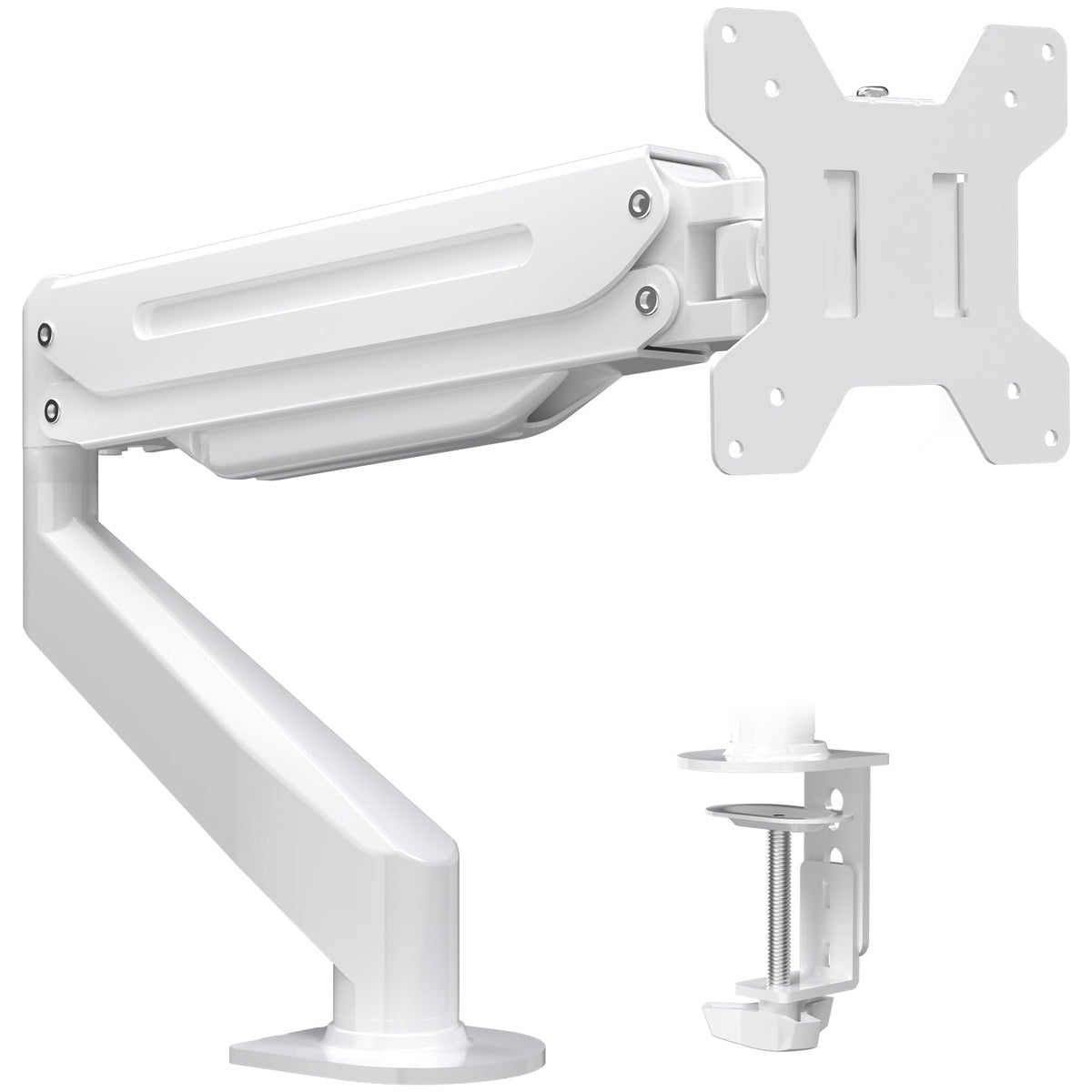 Suptek Monitor Mount Gas Spring Monitor Arm Desk Mount Single Monitor Stand Fully Adjustable Fits 17 20 22 23 24 26 27 Inch Moni