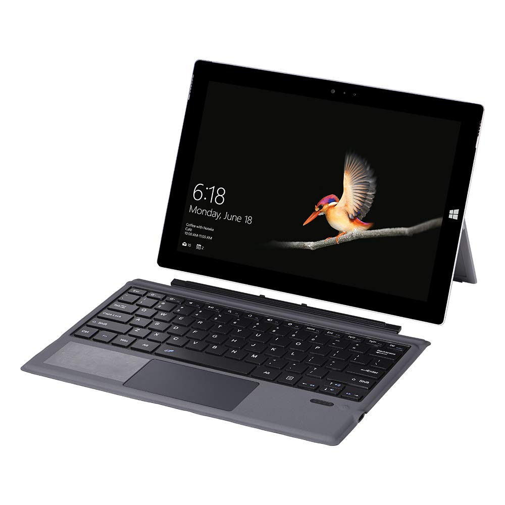 Bluetooth 5.3 Wireless Magnetic Keyboard With Touchpad For Microsoft Surface Pro 4/5/6/7/7+ Portable Tablet Flip Stand Built In 