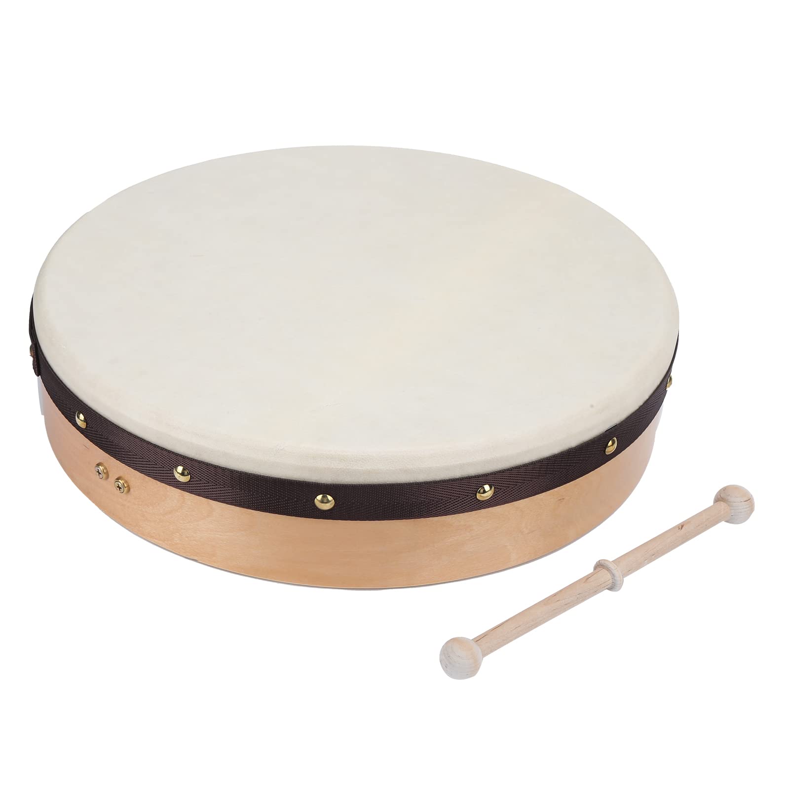 Tambourine, Ideal Percussion Instrument 16in Melodious Voice Hand Drum for Musical Instrument Learning for Performance