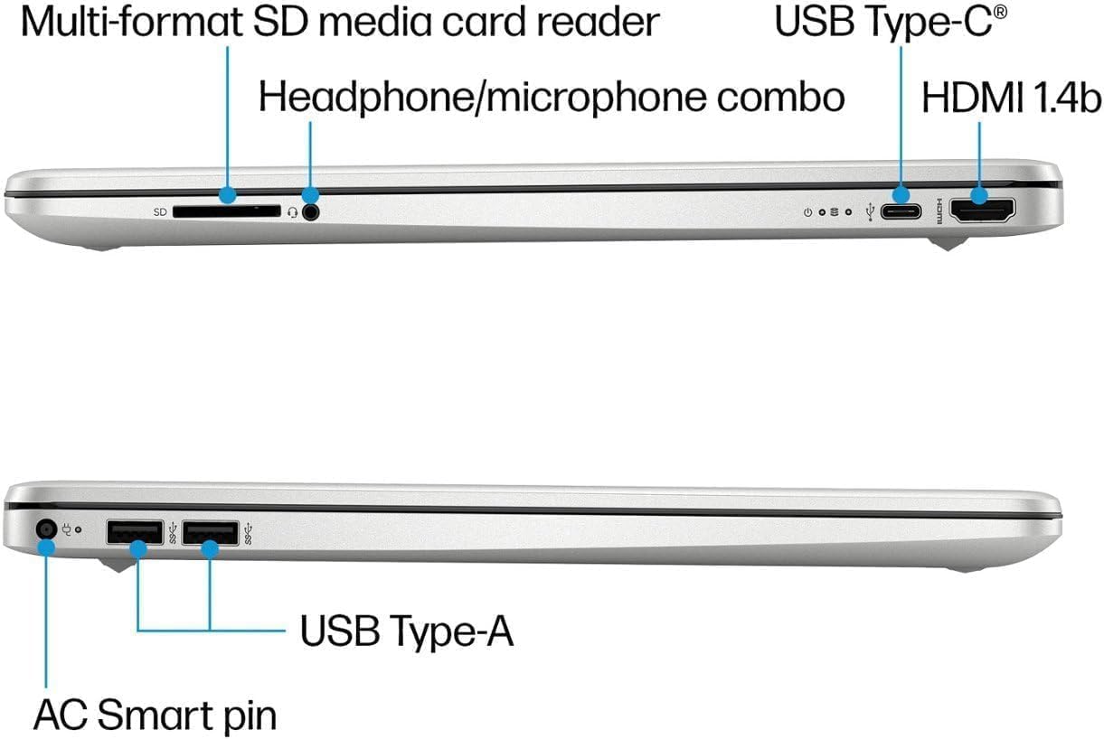 Hp 2023 Newest Laptop, 15.6'' Touchscreen Display, Intel Core I3 1115G4 Processor(Beat I5 1035G4), 8Gb Ram, 256Gb Ssd, Wifi, Blu