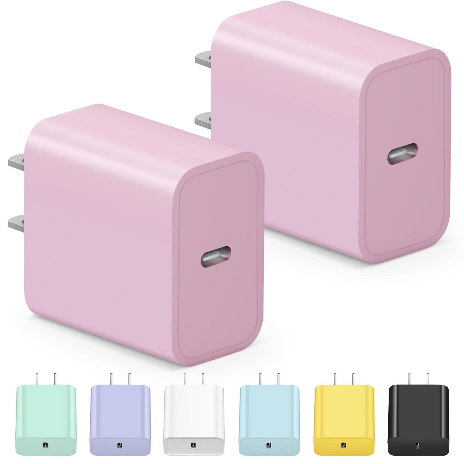 Usb C Charger Block Iphone Charger Block Type C Charger 2 Pack Iphone 15 Charger Block For Iphone 15/15 Plus/15 Pro/15 Pro Max/I