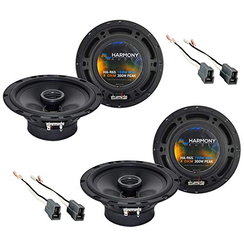 Harmony Audio Compatible with 2001-2006 Hyundai Santa Fe (2) HA-R65 6.5 New Factory Speaker Replacement Upgrade Package 300W Spe