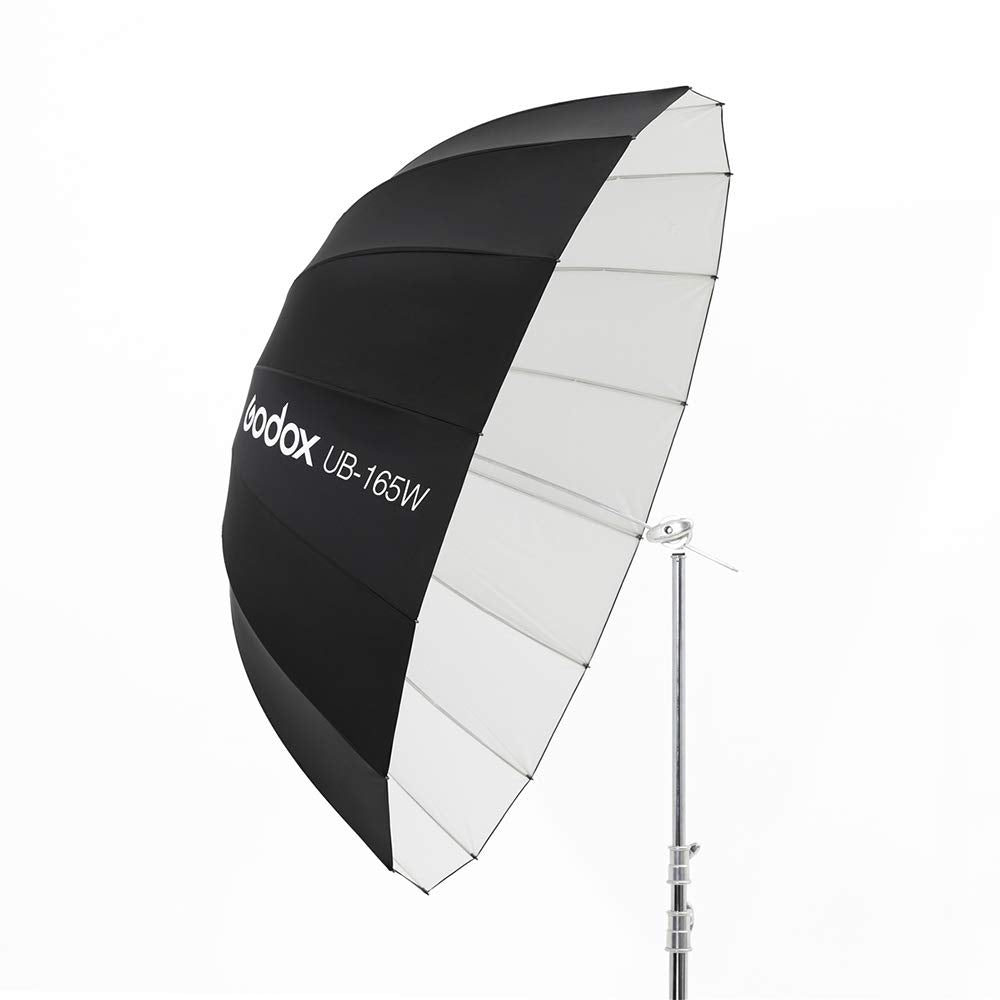Godox Ub 165W 65In 165Cm Parabolic Inner White Reflec Umbrella Studio Light Umbrella With Diffuser Cover Cloth(Ub 165W)