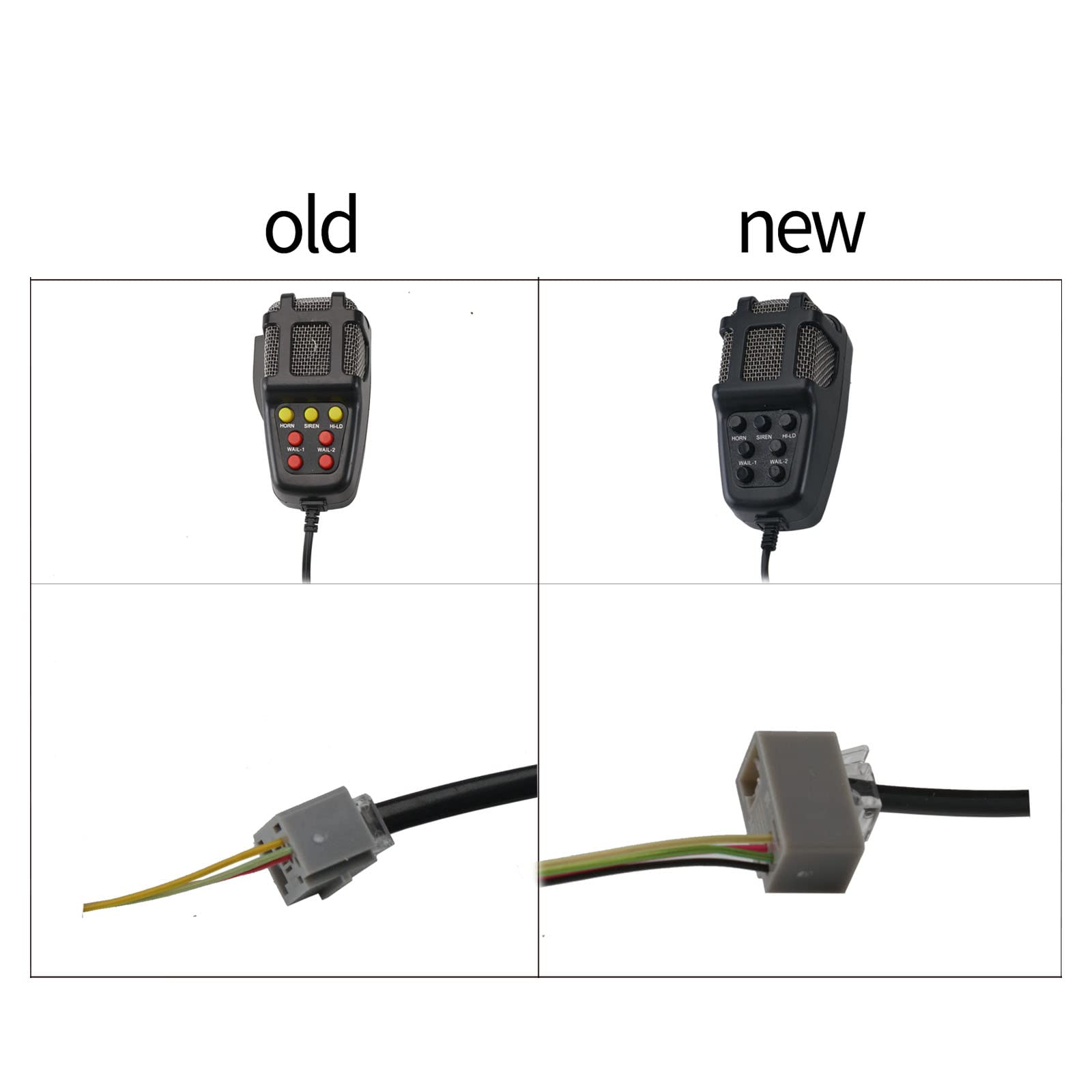 Farbin Car Siren Horn 7 Tone Police Siren Vehicle Loudspeaker With Handheld Microphone Amplifier 12V 100W Emergency Sounds Siren