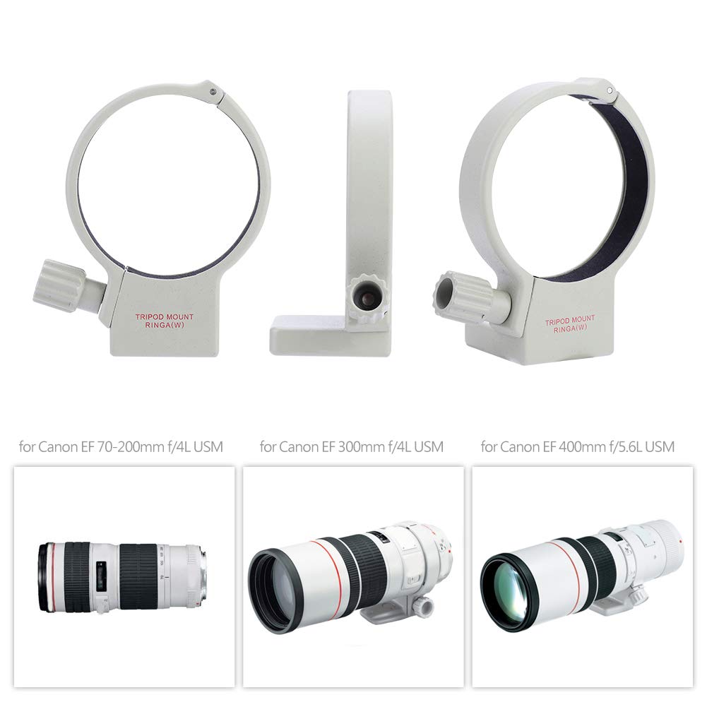 Tosuny Lens Mount Ring Tripod Collar Mount Ring For Canon Ef 70 200Mm F/4L Usm, For Canon Ef 70 200Mm F/4L Is Usm, For Canon Ef 300Mm F/4L Usm, For Canon Ef 400Mm F/5.6L Usm