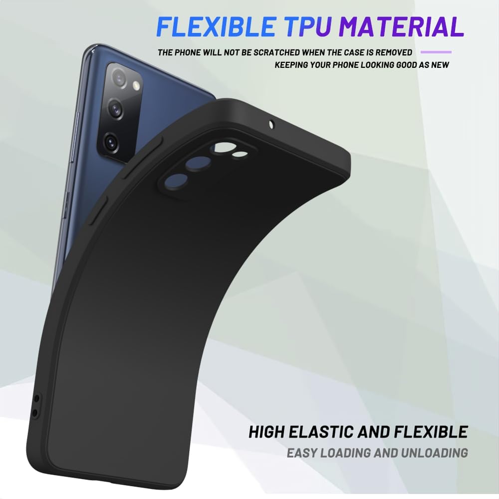 Wogroo For Samsung Galaxy S20 Fe Case Black, Scratch Resistant With Soft Touch, Slim Thin Phone Cover For Samsung Galaxy S20 Fe