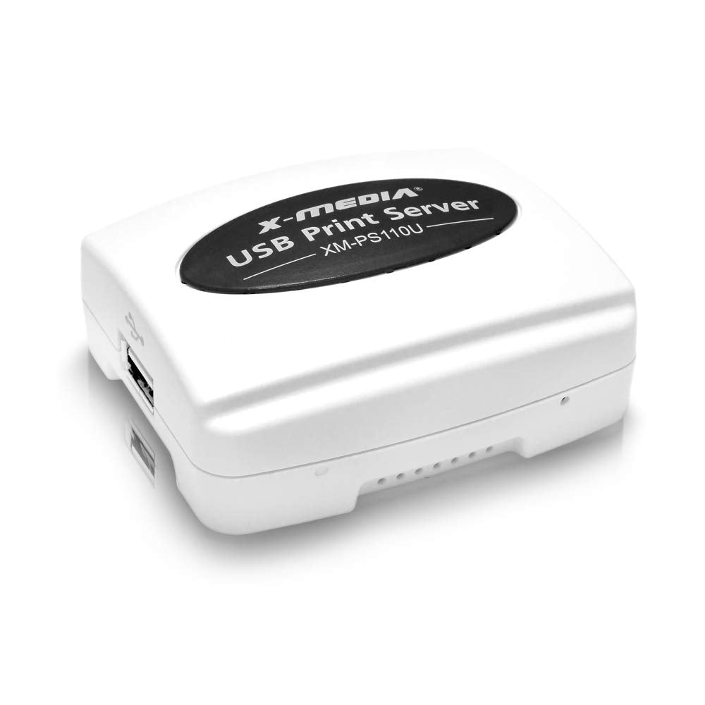 X Media Xm Ps110U 1 Port 10/100Mbps Fast Ethernet Usb Print Server, Usb 2.0 Port Network Print Server