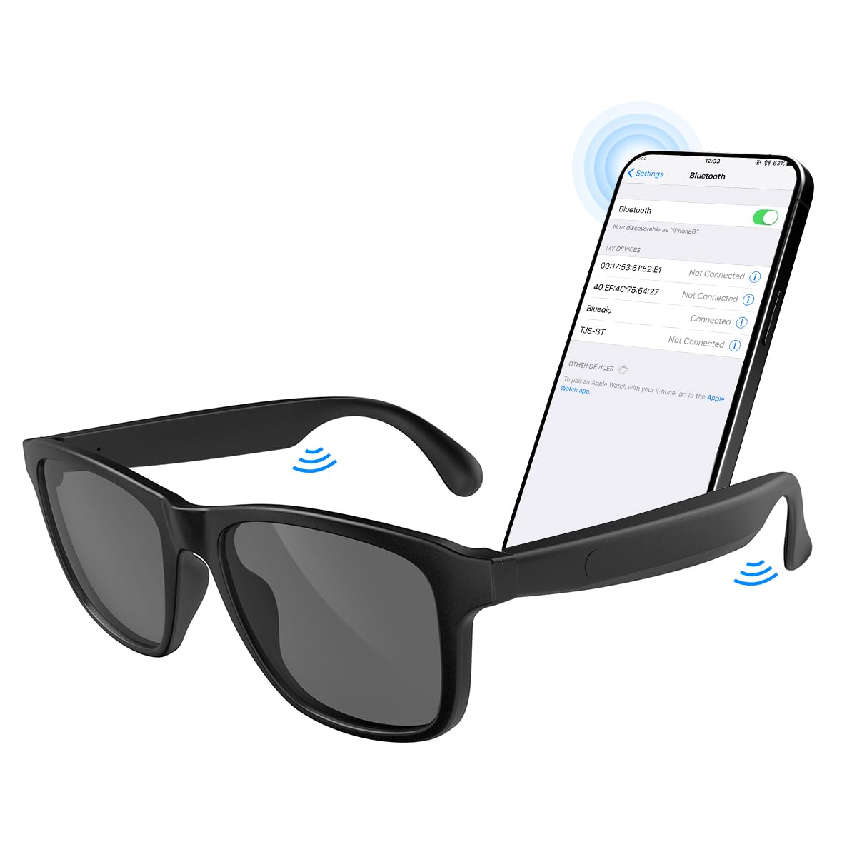 Xo Simple Is Beauty Smart Glasses For Men & Women, Bluetooth Sunglasses Audio Eyewear, Built In Mic & Speakers, Athletic/Outdoor
