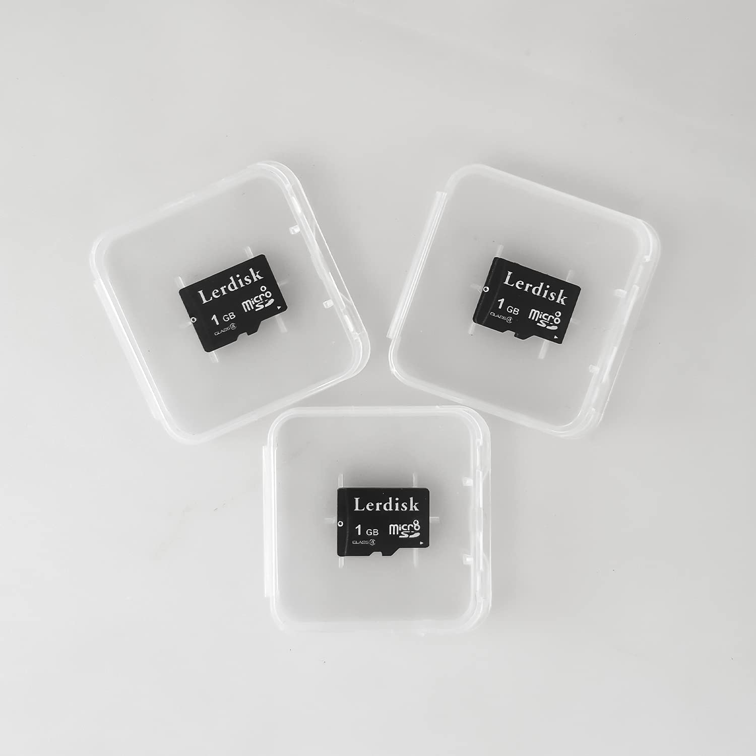 Lerdisk Factory Wholesale Micro Sd Card 1Gb Pack Of 3 In Bulk Microsd With Adapter Produced By Authorized Licencee (1Gb)