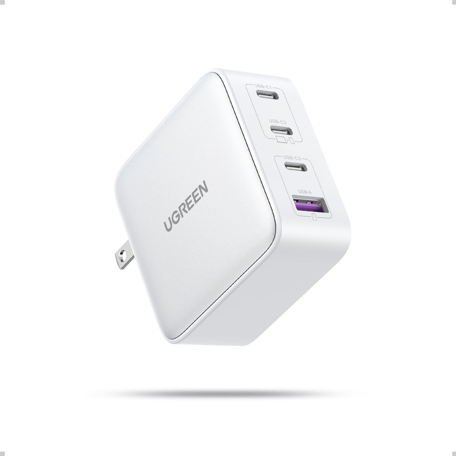 UGREEN Nexode 100W GaN USB C Charger, 4Port Compact Foldable Fast Laptop Charger Power Adapter for MacBook Pro/Air, iPad Pro, i