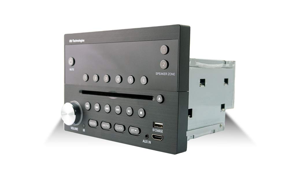 Irv Technology Irv31 Am/Fm/Cd/Dvd Rv Radio Stereo 2 Zones Wallmount Receiver 2.1 Channels Surround, 5''
